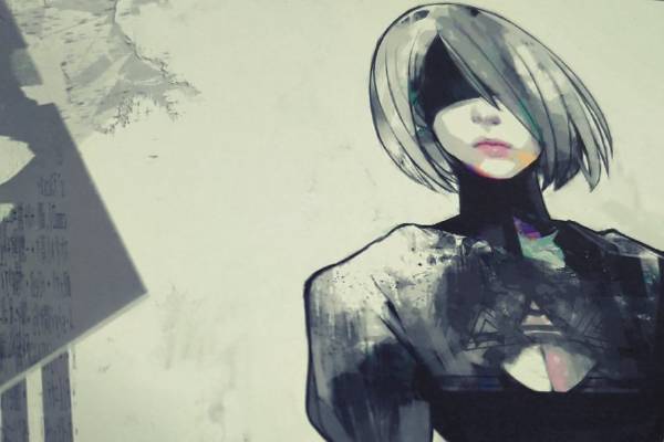 thumbnail. 2B, from the NieR series